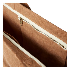 Adorna - Bolso de mano de lino | Terracota