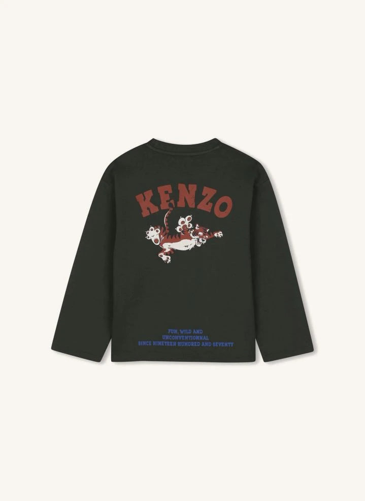 Kenzo - Camiseta con logo K | Gris carbón