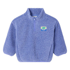 American Vintage - Sudadera de media cremallera de sherpa de fibra reciclada Hoktown | Morado