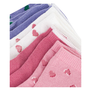 Petit Bateau - Kalp Çorap 5'li Paket | Mor
