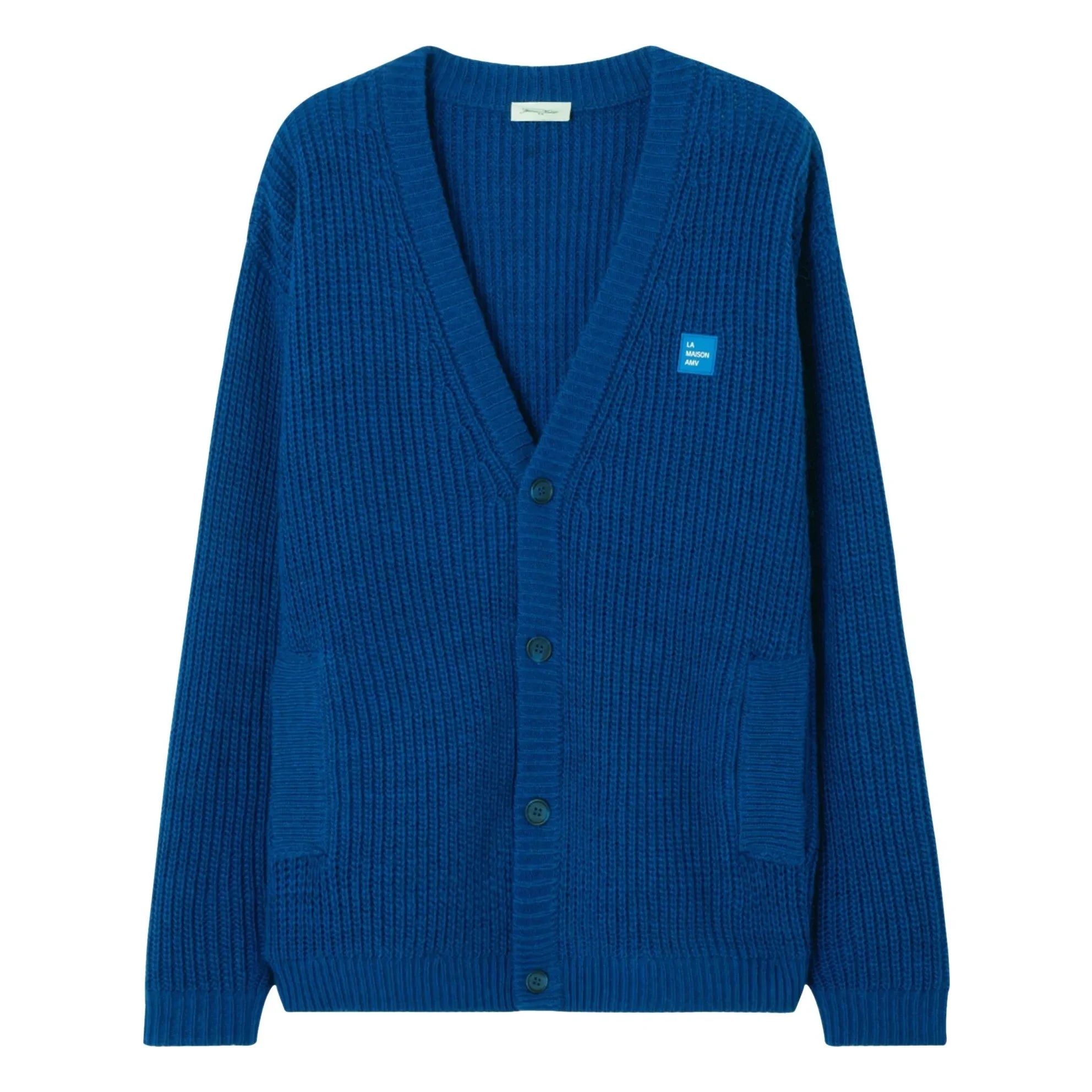 American Vintage - Cárdigan de lana y alpaca Crashway | Azul real