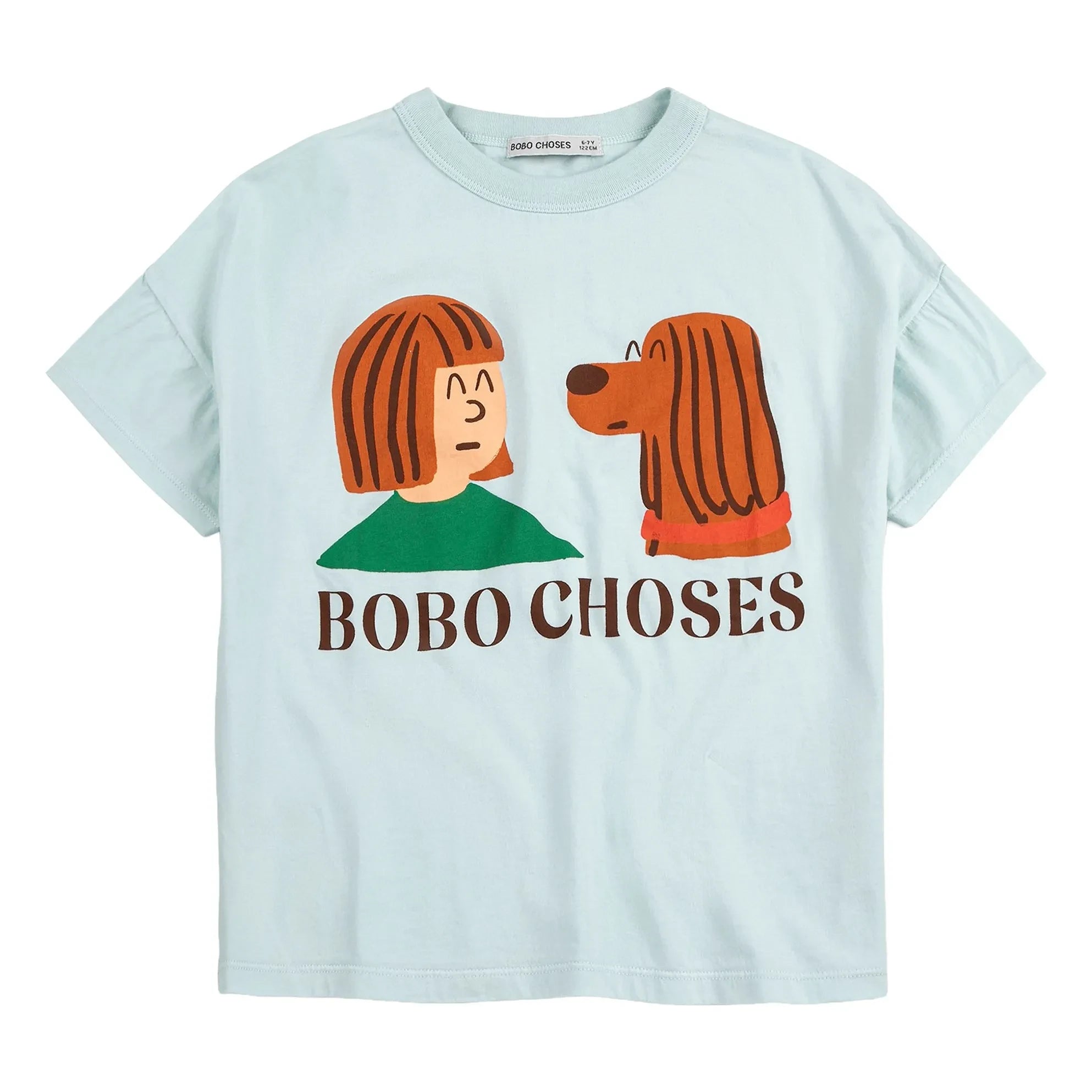 Bobo Choses - Camiseta Friends Algodón orgánico | Azul claro