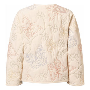 Molo - Chaqueta de fibra reciclada Holly Butterflies | Marfil
