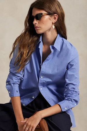 Camisa de algodón con elastano Polo Ralph Lauren para mujer