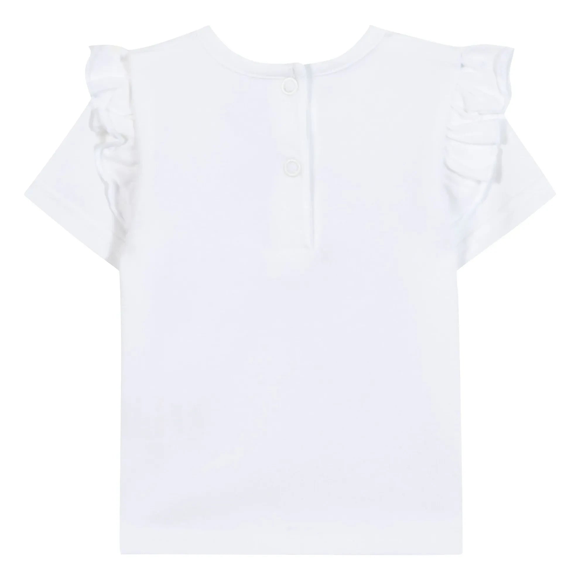 Tartine et Chocolat - Camiseta Hibiscus Liberty | Blanca