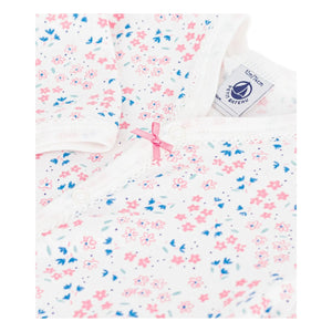 Petit Bateau - Pijama Dormir Fleuri | Blanco