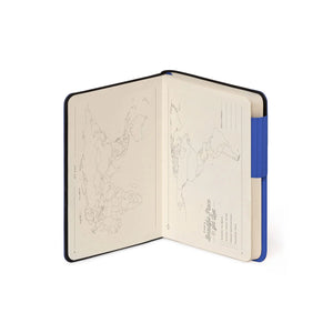 Legami - Cuaderno con Páginas en Blanco y Funda Suave Monocromática - Azul Ecléctico - Mi Cuaderno
