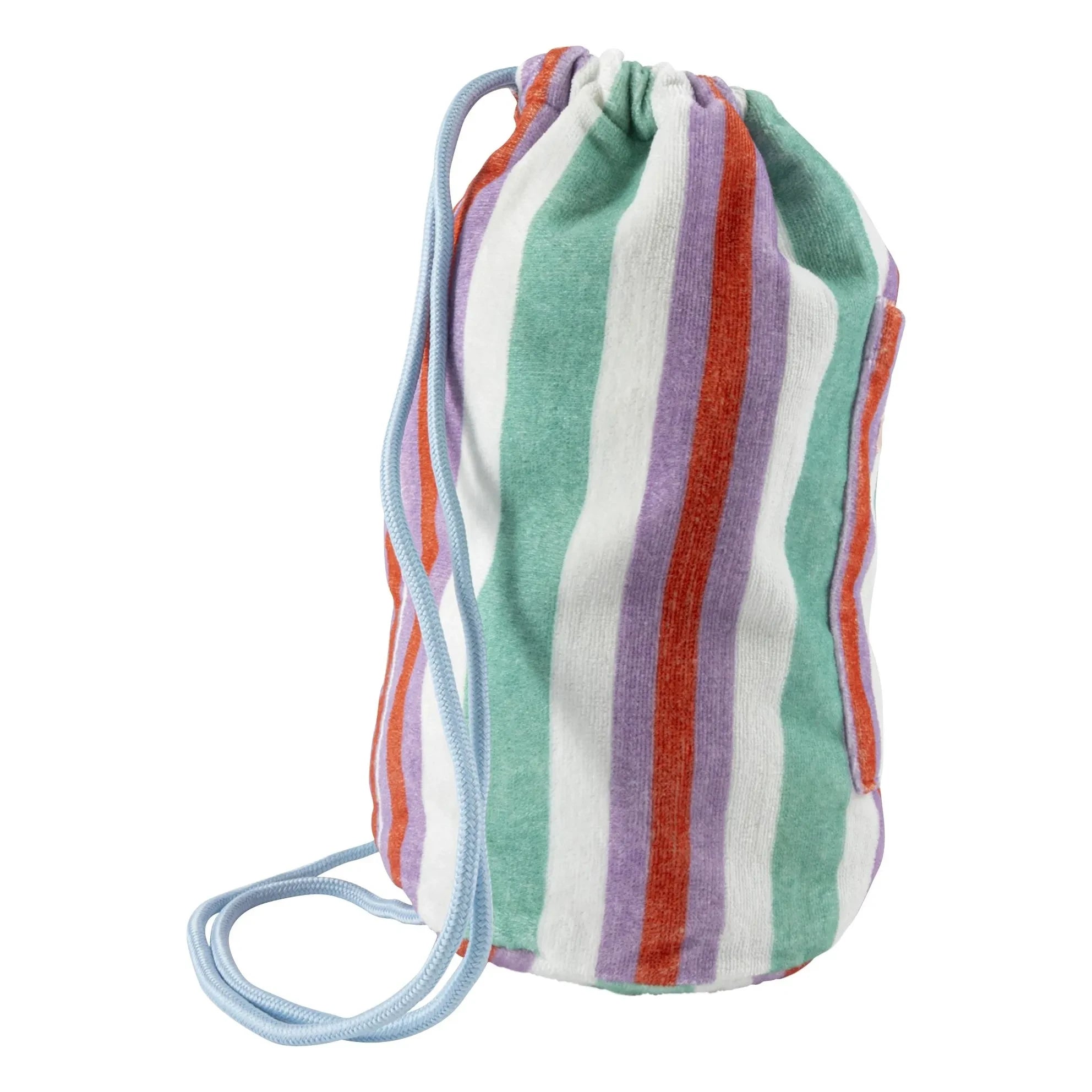 Jera Mini - Mochila a rayas con bolsillo para toalla