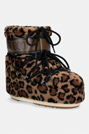Bota de nieve para mujer Moon Boot MB ICON LOW FLEECE LEOPARD