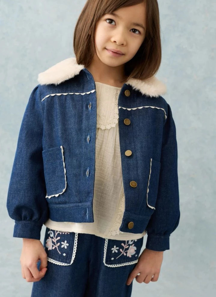 Louise Misha - Chaqueta denim Rafalina | Azul oscuro