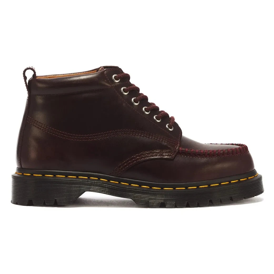 Dr Martens - Botas chukka Lowell con cordones y costura superior | marrón helado