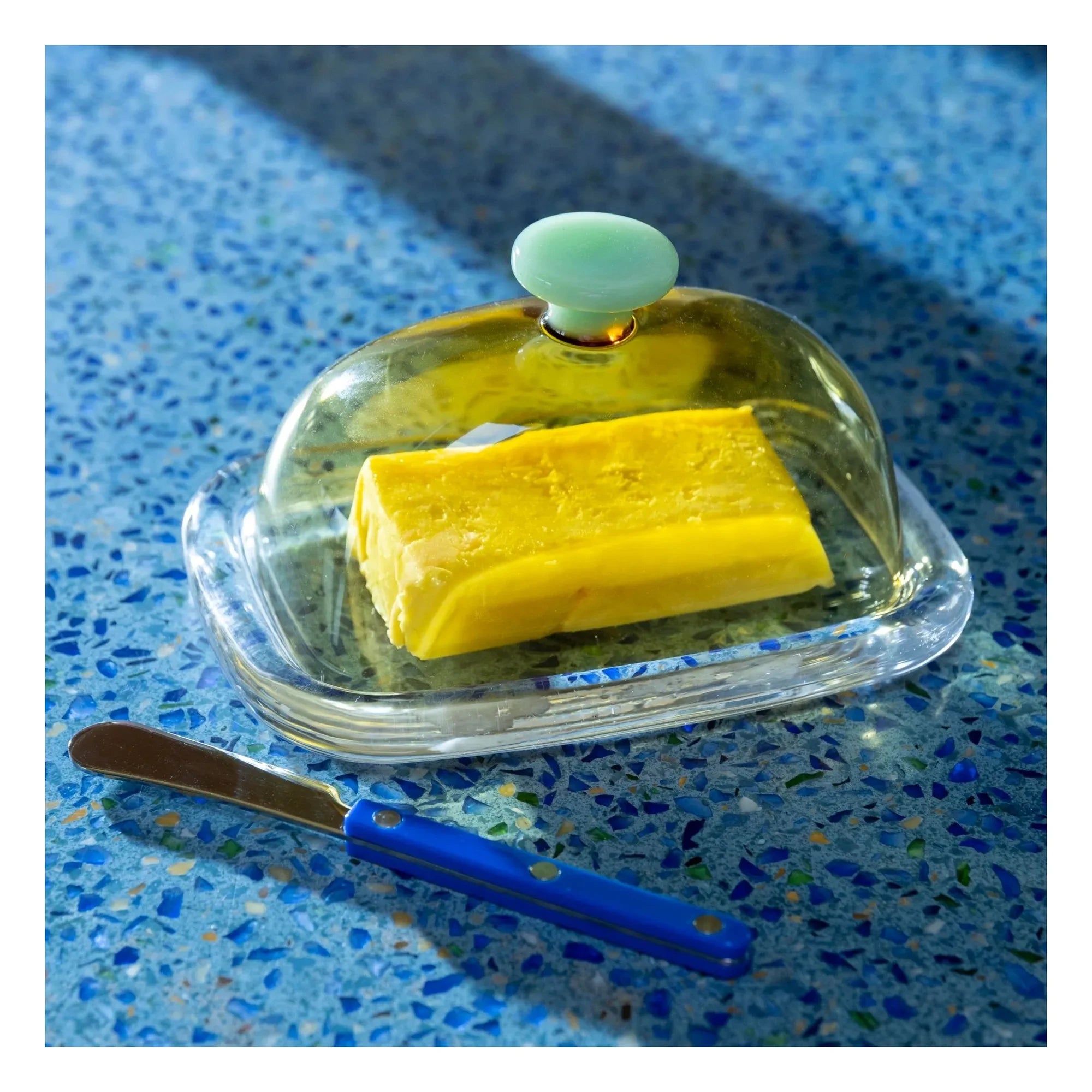 &Klevering - Mantequera de cristal Canteen | Amarillo