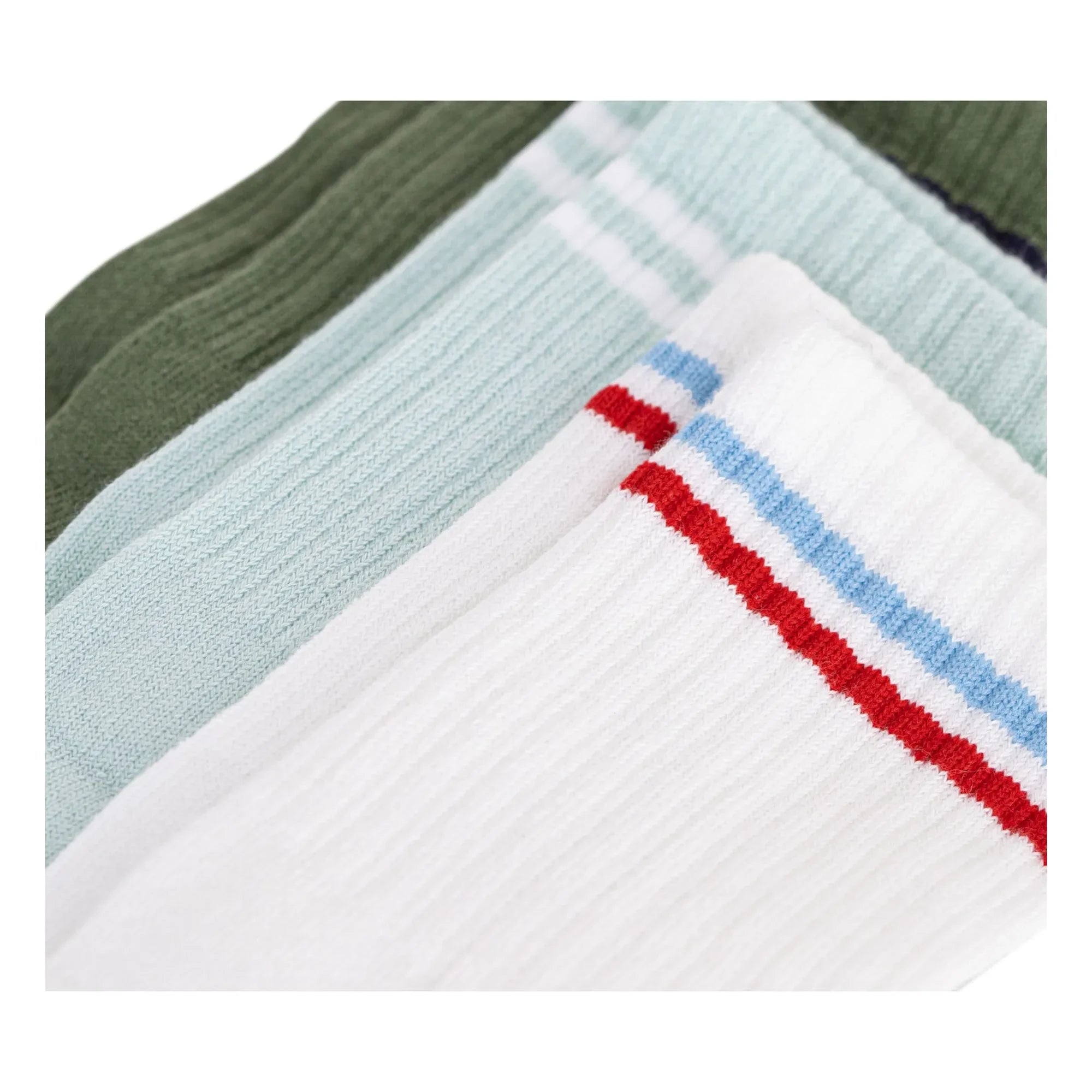 Petit Bateau - Calcetines deportivos, pack de 3 | Verde
