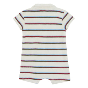 Bonton - Mono-toalla de rayas Lilo | Marfil