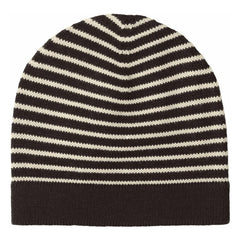 FUB - Gorro de lana merino a rayas | Marrón