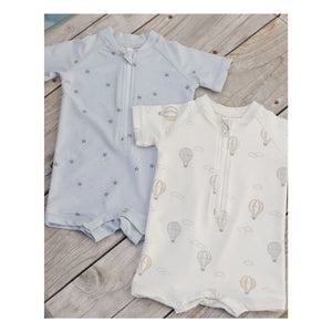 Quincy Mae - Traje de baño con protección solar Stars | Gris azulado