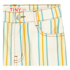Tinycottons - Rayas de Jean | Blanco