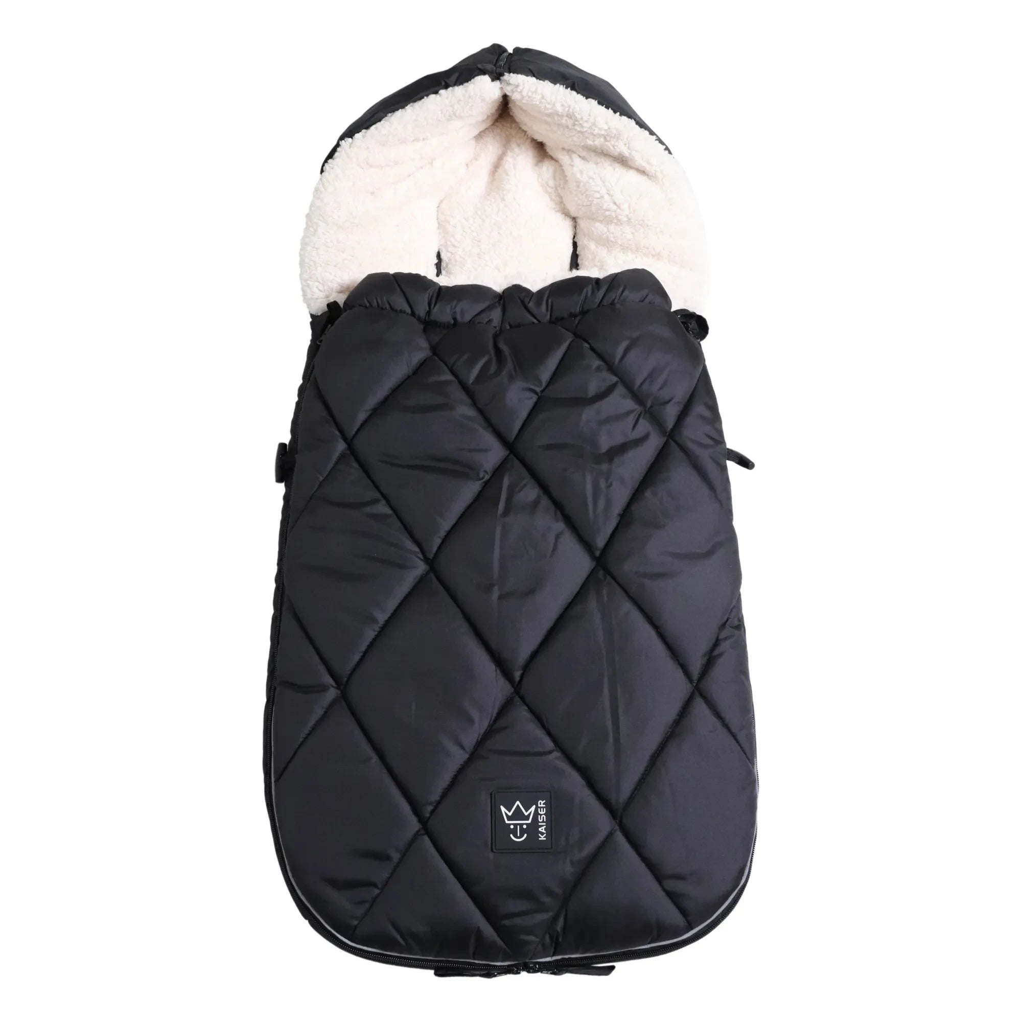 Kaiser - Saco universal para los pies Sherpa Fleece XL | Negro