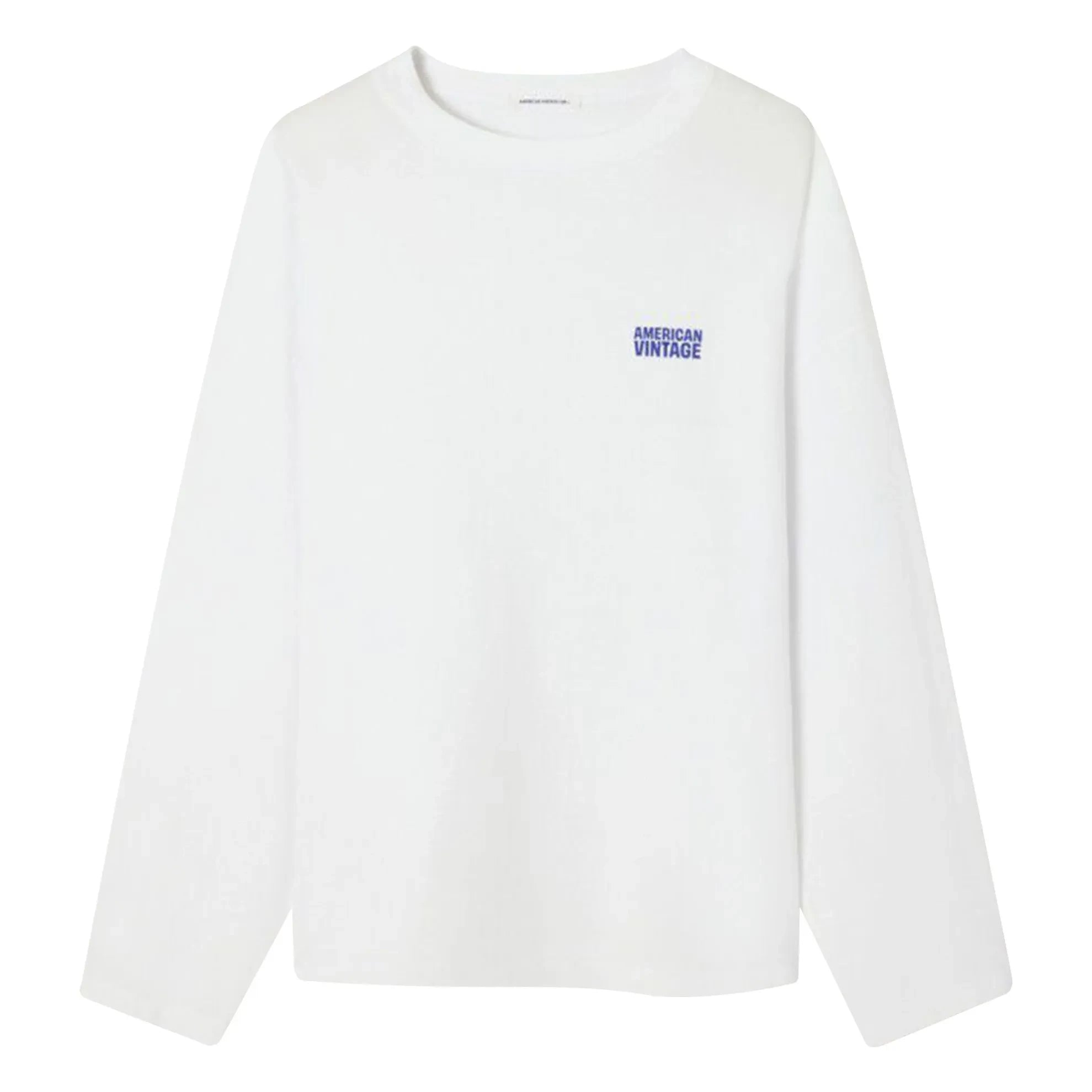 American Vintage - Camiseta de manga larga de algodón Gixy | Blanco