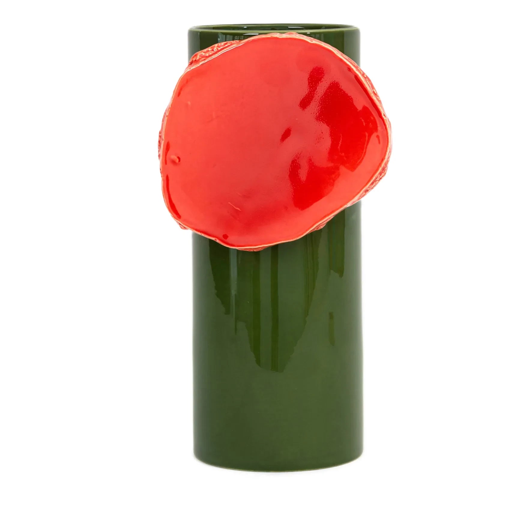 Vitra - Jarrón Découpage Disc - Ronan & Erwn Bouroullec | Verde Oscuro