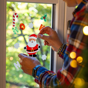 Legami - Set de Pegatinas de Gel para Ventanas - Window-Glow - Pequeño - Pan de Jengibre