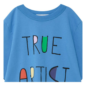 True Artist - Camiseta de algodón orgánico N°5 | Azul royal