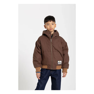 Hundred Pieces - Chaqueta con capucha mate | Marrón