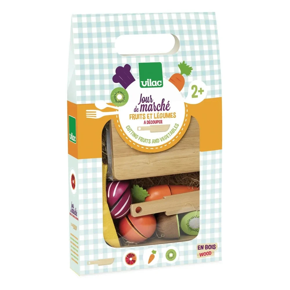 Vilac - Frutas y Verduras de Madera - 7 Piezas