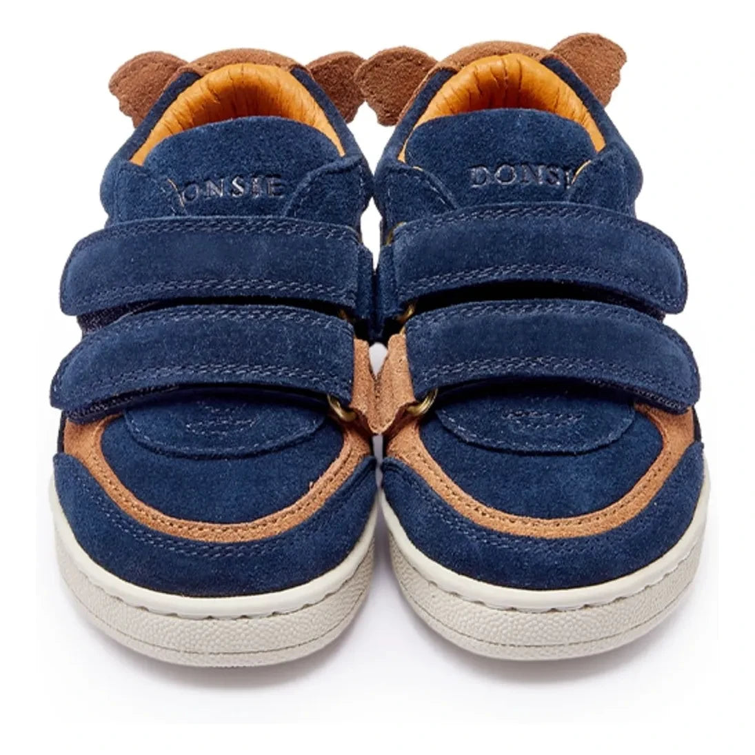 Donsje - Zapatillas de gamuza Pinou Koala con velcro | Azul noche