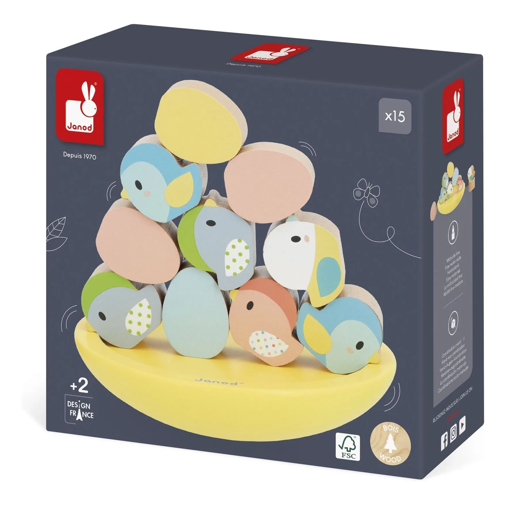 Janod - Juego de equilibrio Pájaros