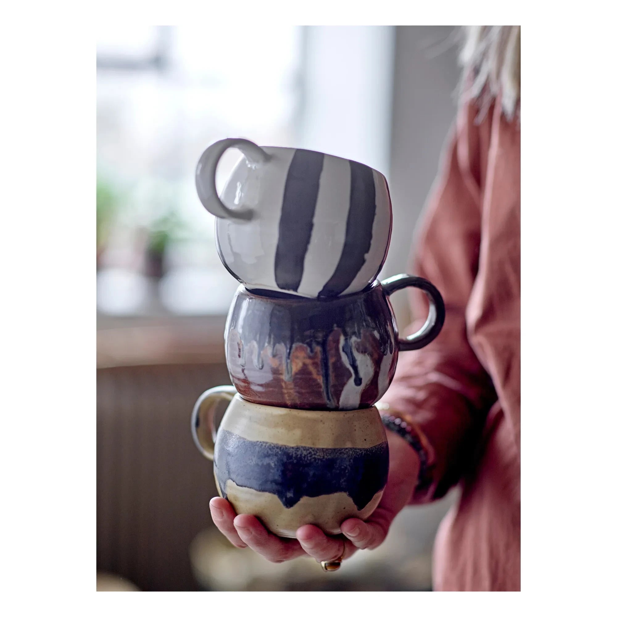 Bloomingville - Taza de cerámica Senna | Marrón