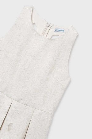 Vestido infantil de lino Mayoral