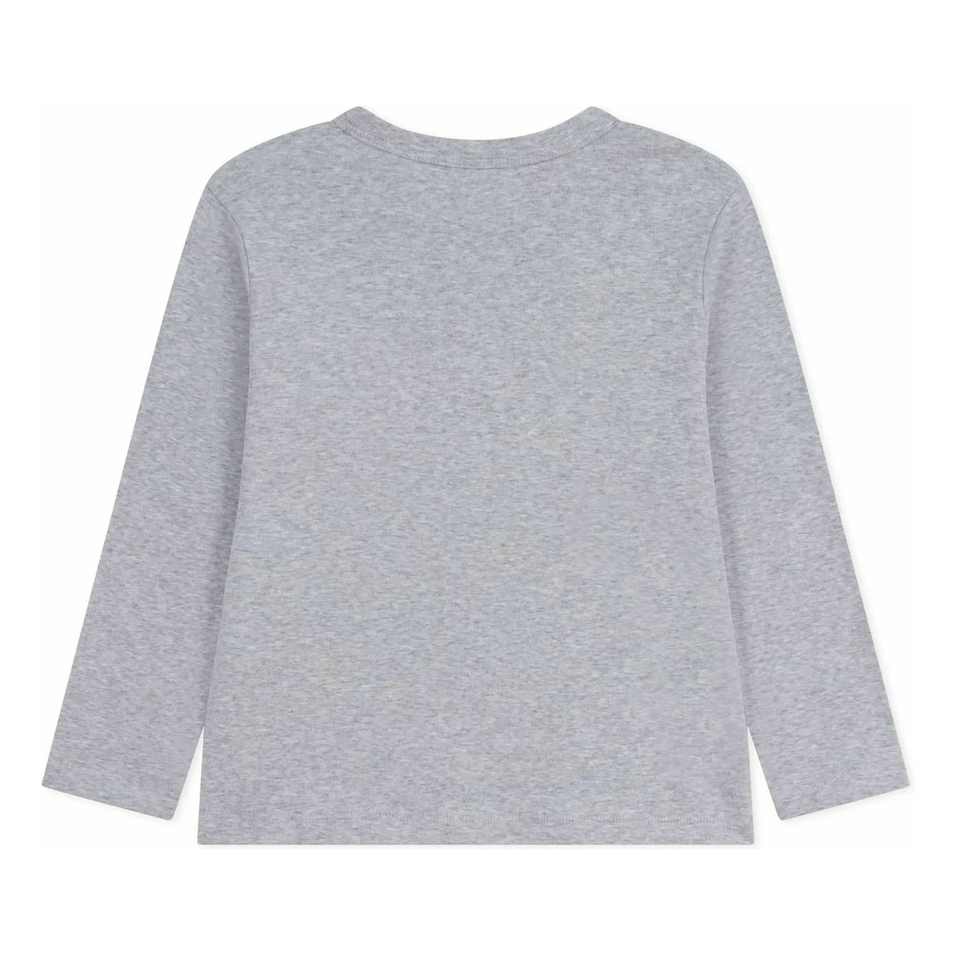 Petit Bateau - Camiseta con logotipo | Gris jaspeado