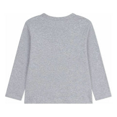 Petit Bateau - Camiseta con logotipo | Gris jaspeado