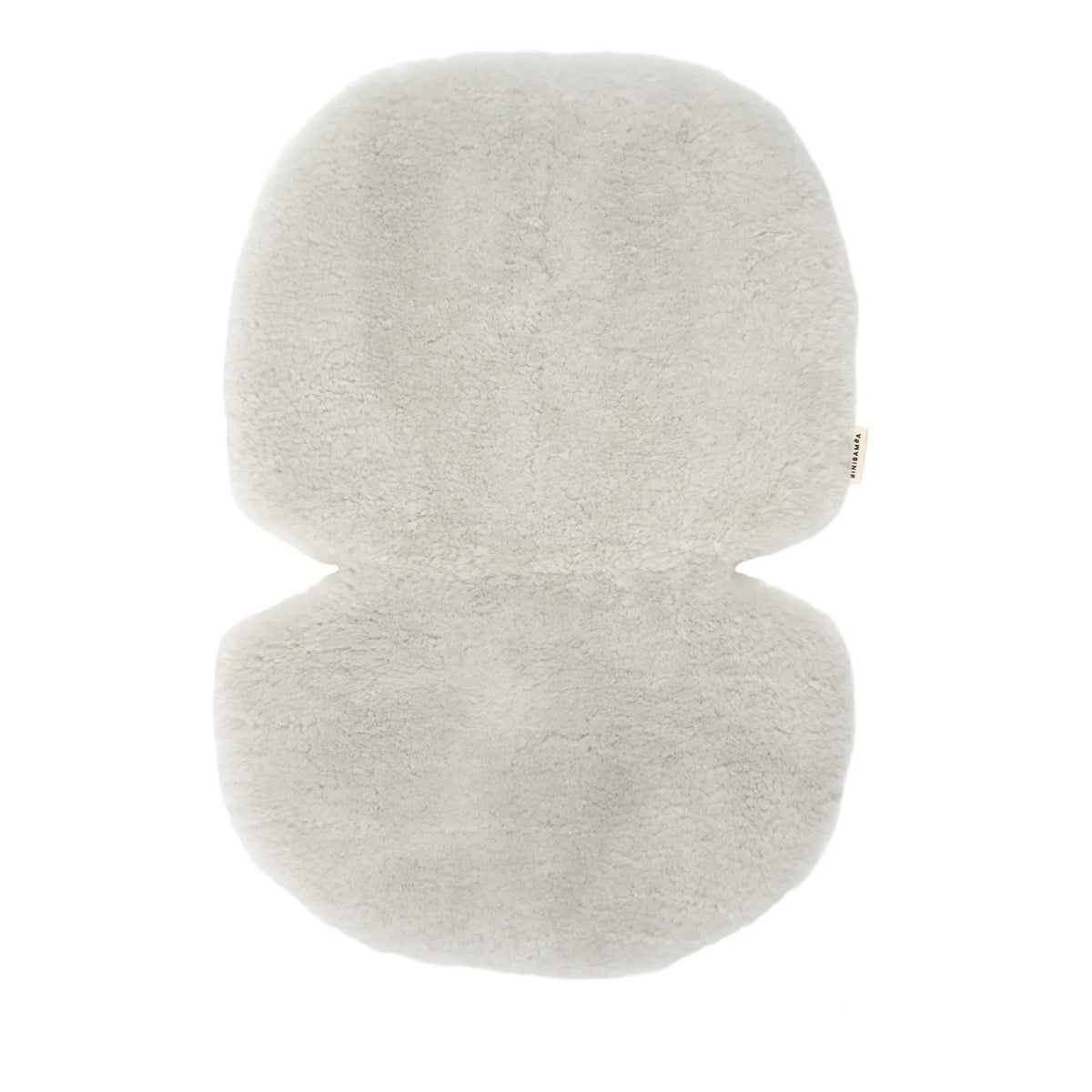 BINIBAMBA - Piel de cordero para cochecito y silla de coche con forro polar - 68x44 cm | Moon