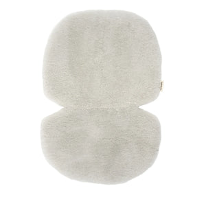 BINIBAMBA - Piel de cordero para cochecito y silla de coche con forro polar - 68x44 cm | Moon