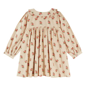 Emile et Ida - Bol çiçek desenli elbise | Ekru