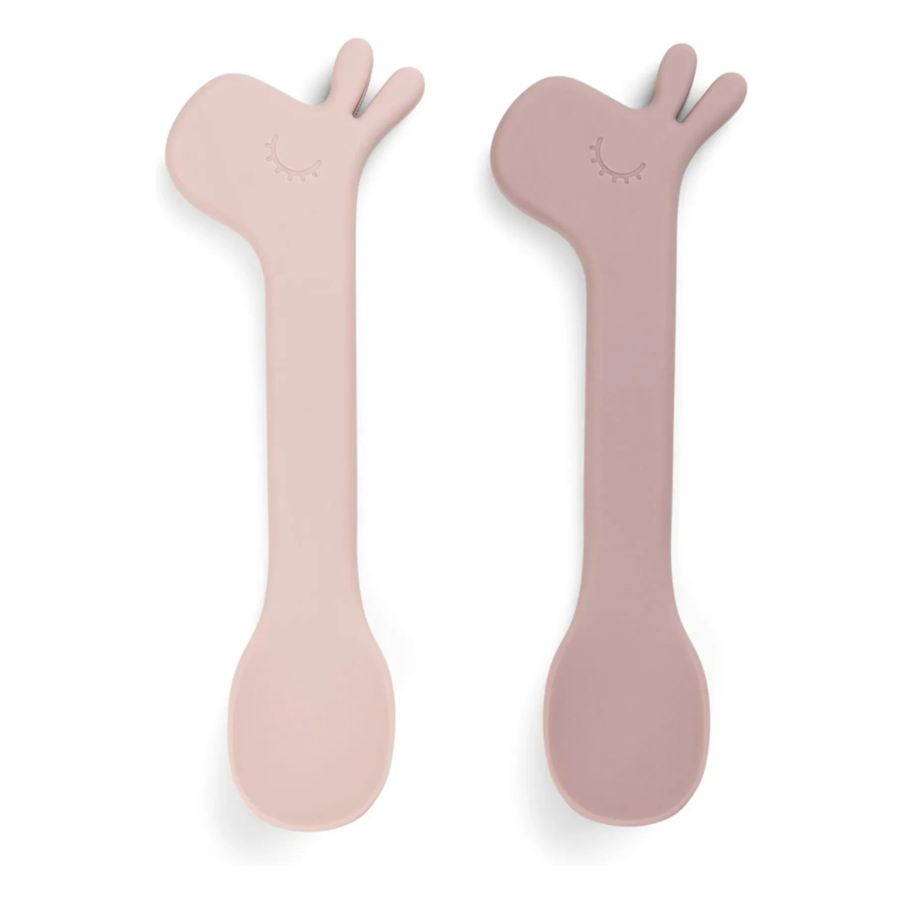 Done by deer - Cucharas de silicona Lalee - Set de 2 | Rosa