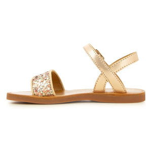 Pom d'Api - Sandalias con Hebilla Plagette | Oro Rosa