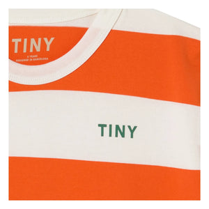 Tinycottons - Camiseta de rayas de algodón orgánico | Rojo