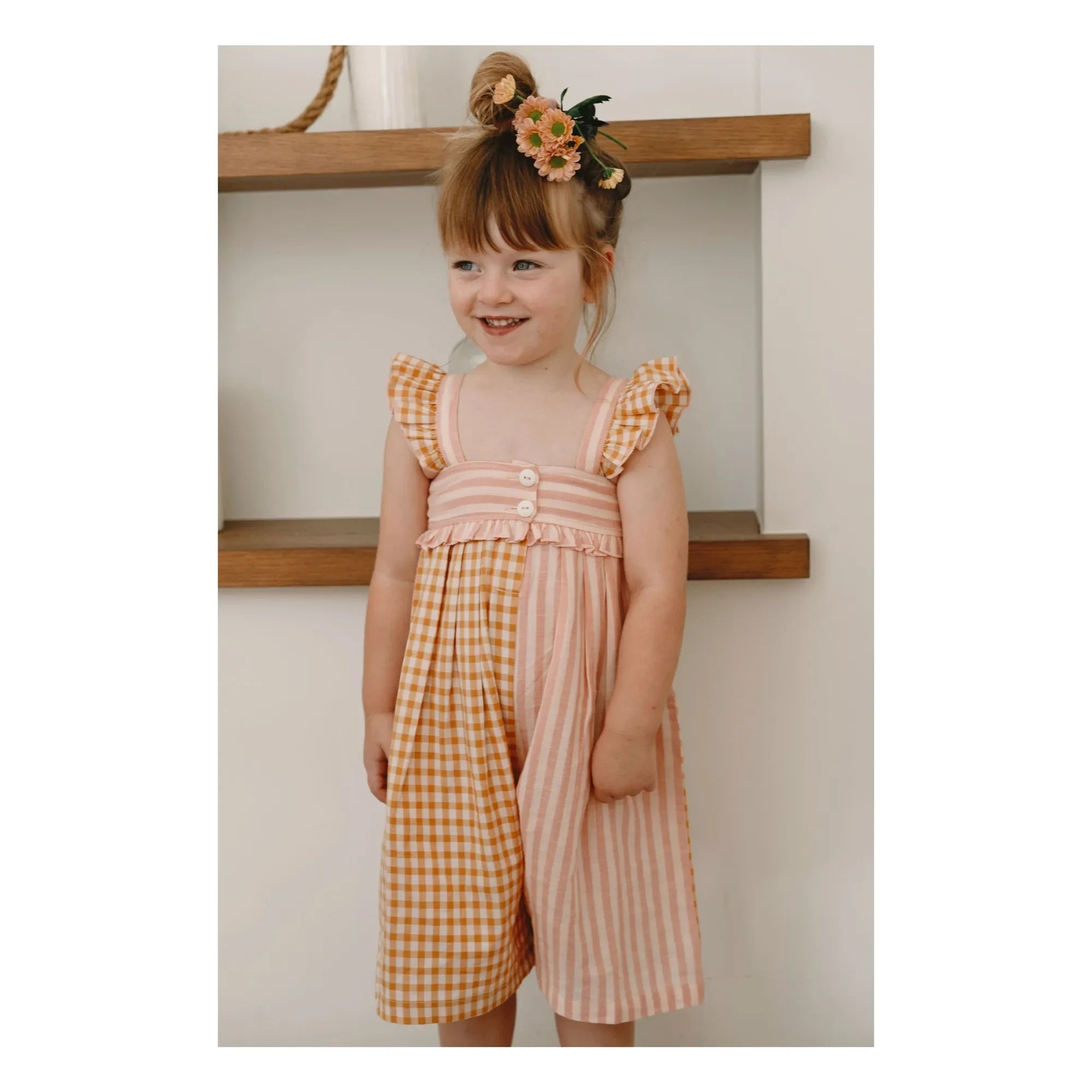 Lilinoa - Mono de patchwork Romy | Rosa empolvado