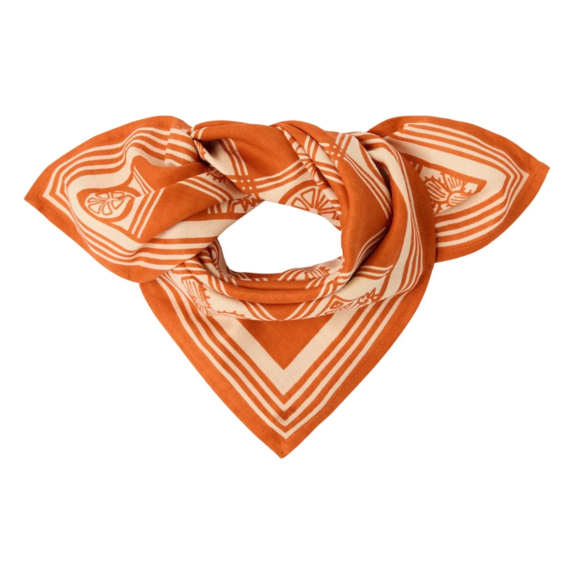 Apaches - Pañuelo pequeño Manika Damier | Naranja