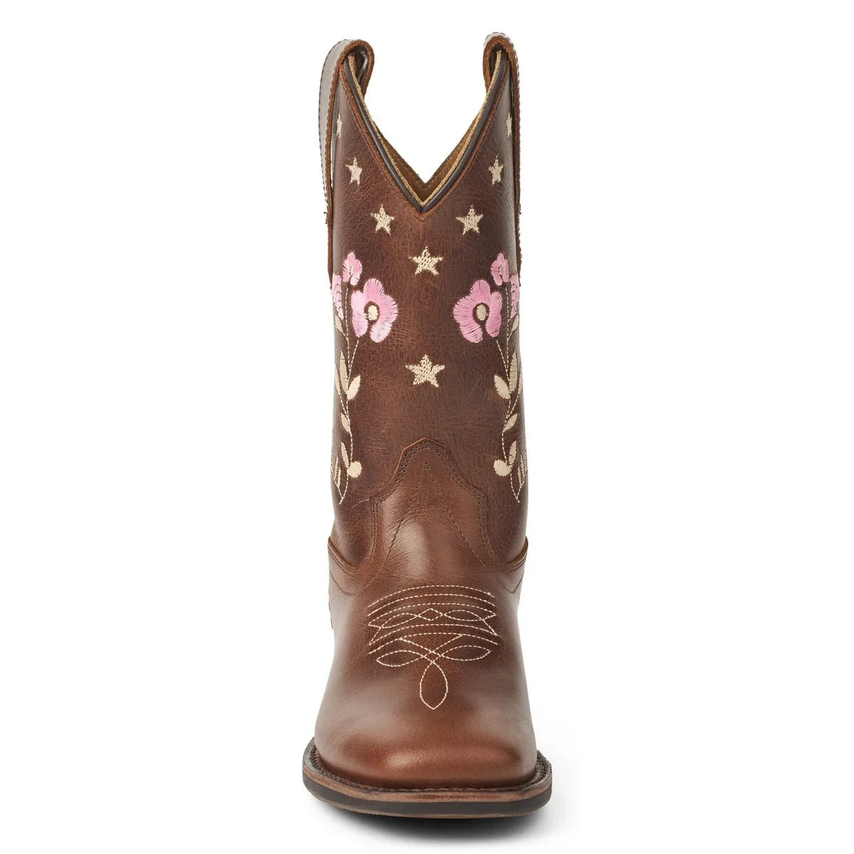 Copenhagen Colors - Botas vaqueras con estampado floral - Copenhagen Colors X Bootstock | Marrón oscuro