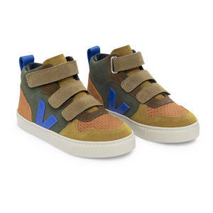 Veja - Zapatillas de deporte de caña media de velcro V-10 de ante | Marrón