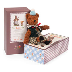Moulin Roty - Oso de peluche Papa Oso pardo con caja | Marrón