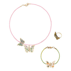 Mimi & Lula - Set de joyas de mariposas | Rosa