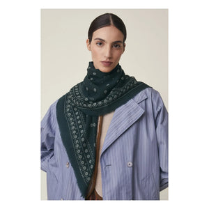 Moismont - Foulard Achille n.º 851, lana | Verde cromo