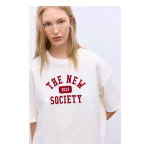 the new society - Camiseta de algodón Ivy | Blanco