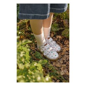 Angulus - Zapatillas deportivas con doble cierre autoadherente Mini Hearts | Crudo