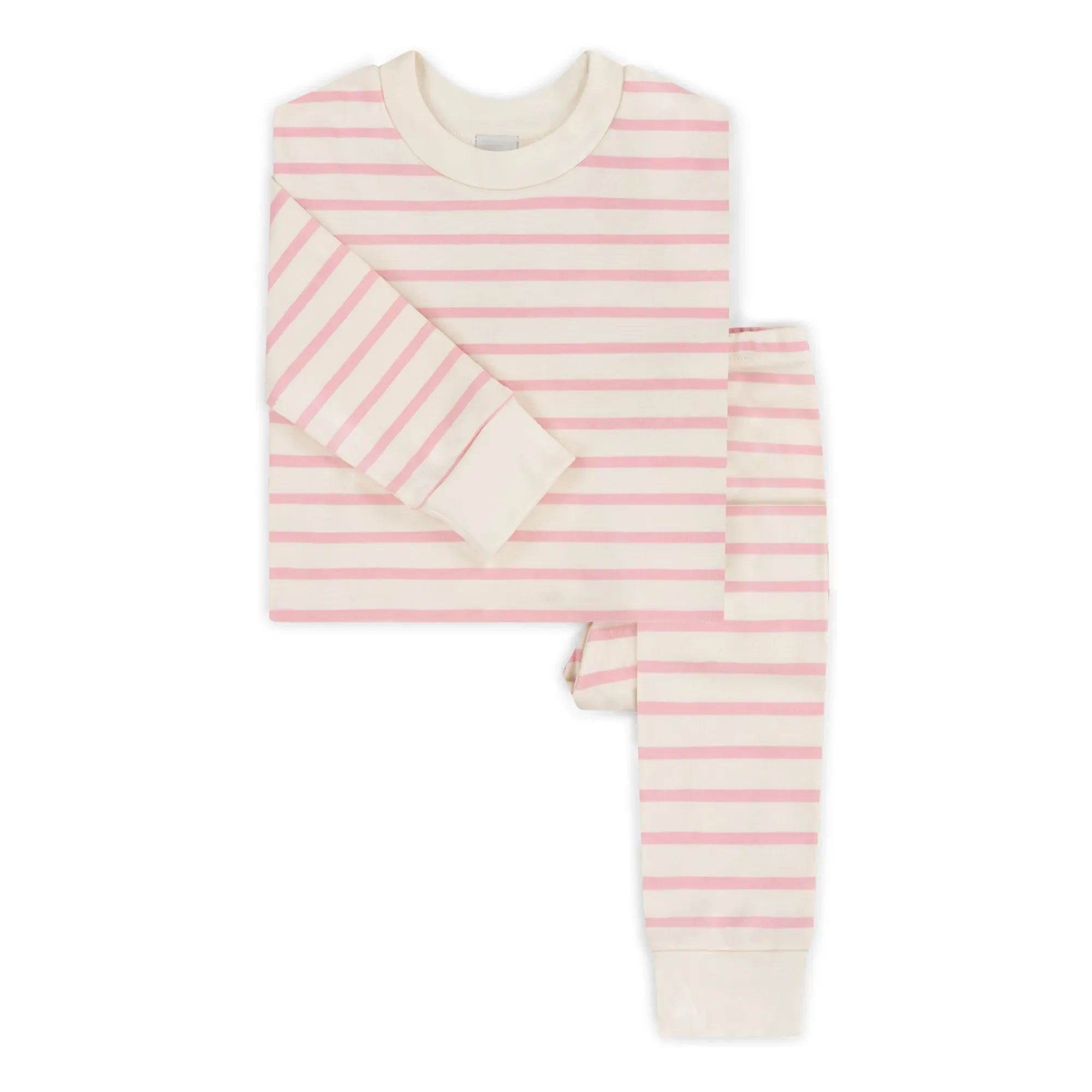 Sleepy Doe - Pijama de rayas de algodón orgánico | Rosa